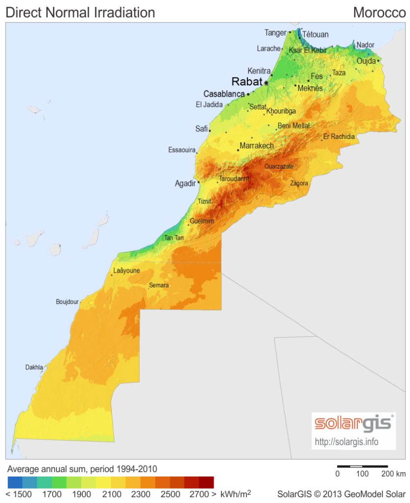Morocco En SolarGIS Solar Map DNI  835x1024 