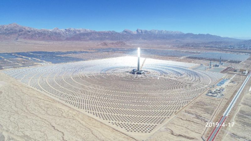 SUPCON SOLAR Delingha 50MW Molten Salt Tower Concentrated Solar Power ...